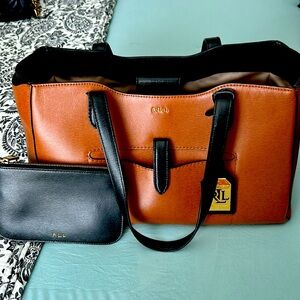 Ralph Lauren Purse with openings on each end for sunglasses!